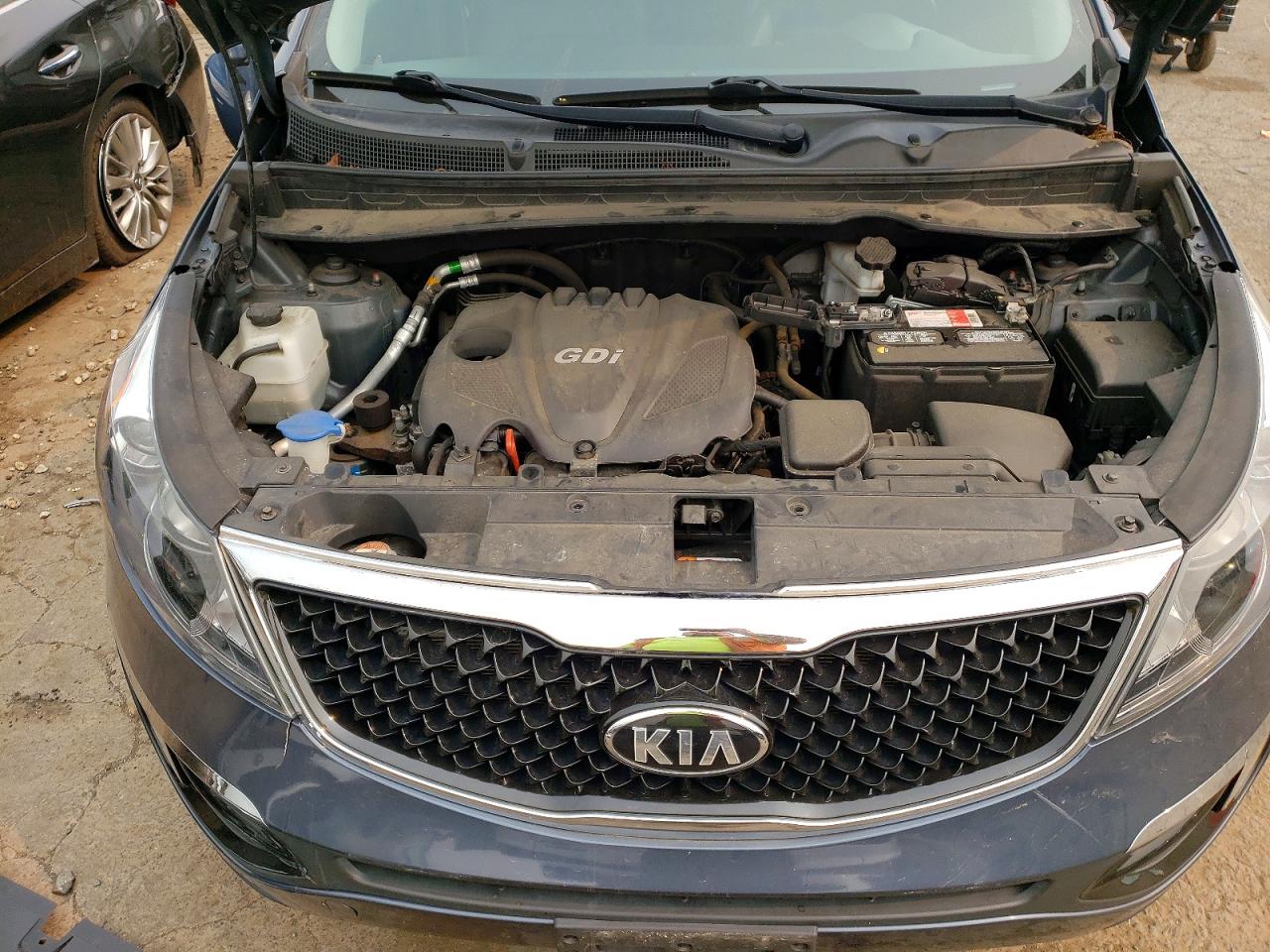 2014 Kia Sportage Ex Blue vin: KNDPCCACXE7566018