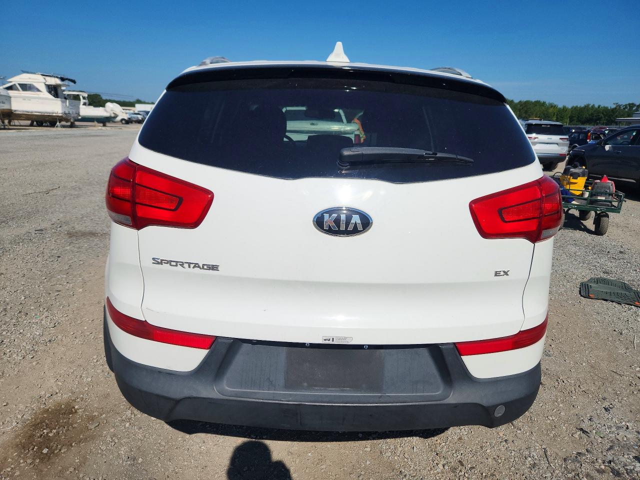 2015 Kia Sportage Ex White vin: KNDPCCACXF7720261