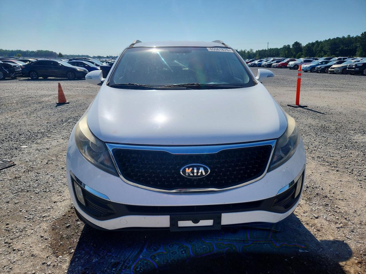 2015 Kia Sportage Ex White vin: KNDPCCACXF7720261