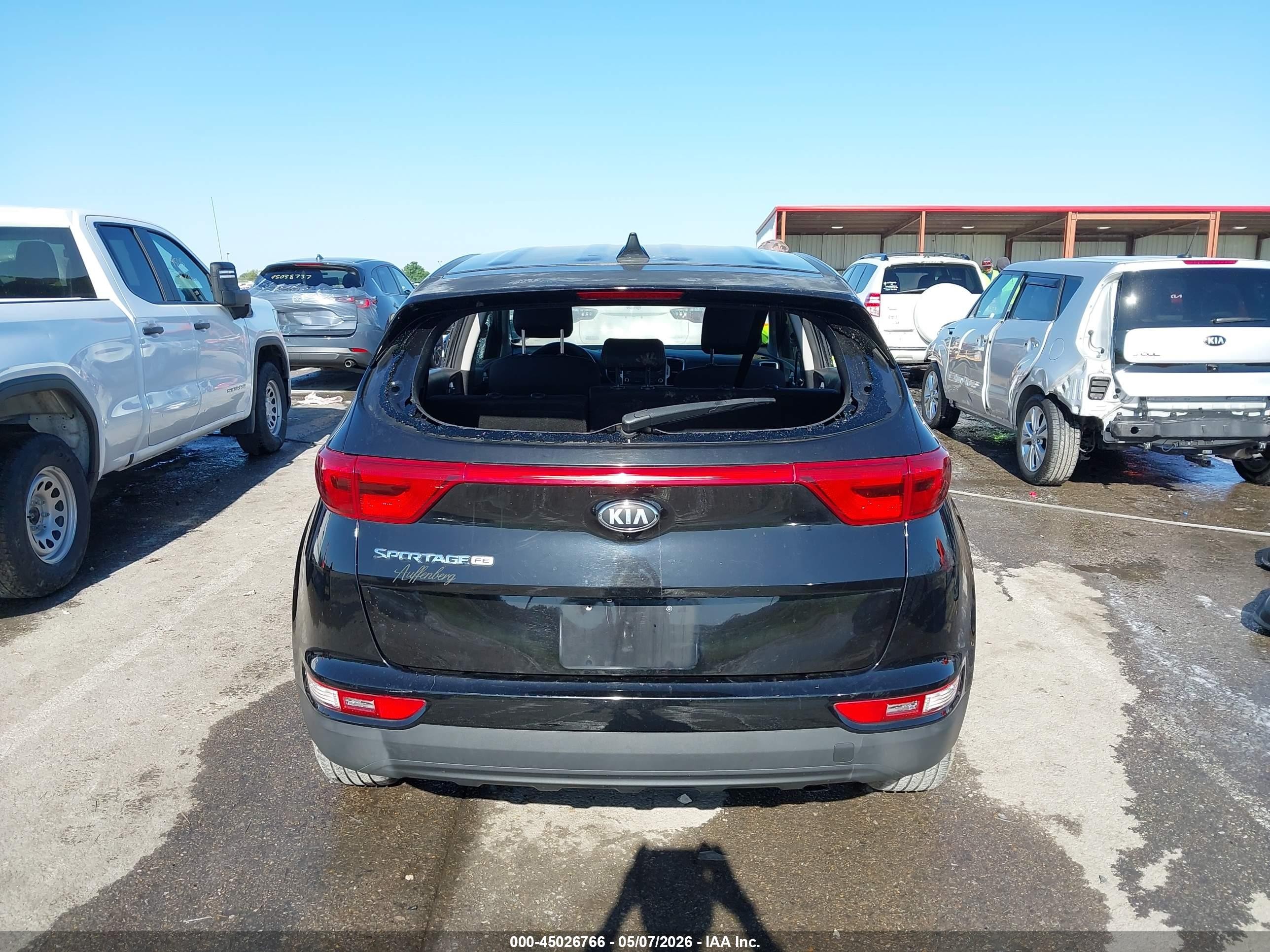 2017 Kia Sportage Lx Черный vin: KNDPM3AC0H7056505