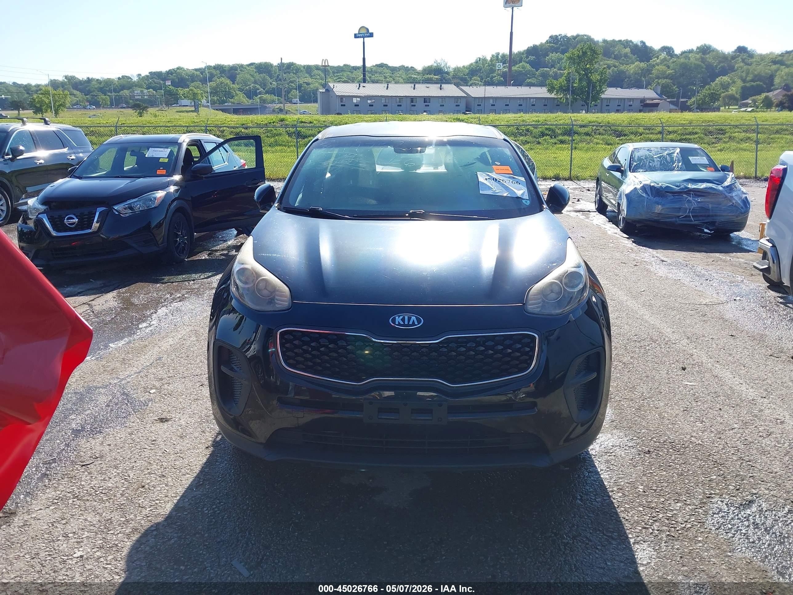 2017 Kia Sportage Lx Черный vin: KNDPM3AC0H7056505