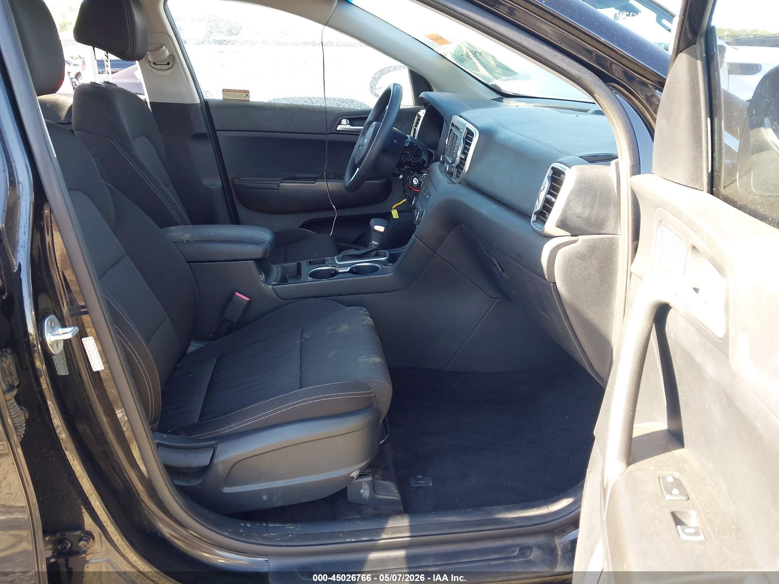 2017 Kia Sportage Lx Черный vin: KNDPM3AC0H7056505