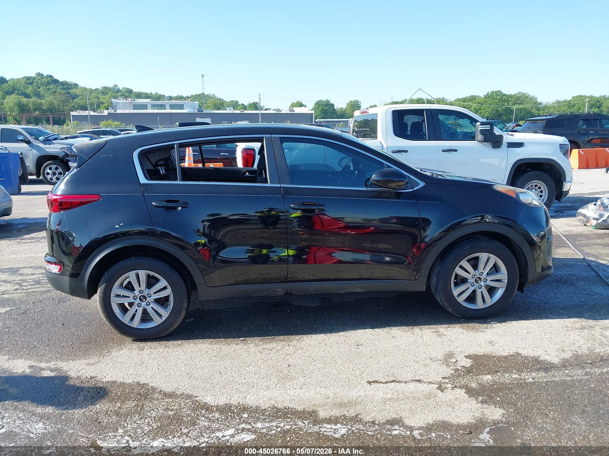 2017 Kia Sportage Lx Черный vin: KNDPM3AC0H7056505