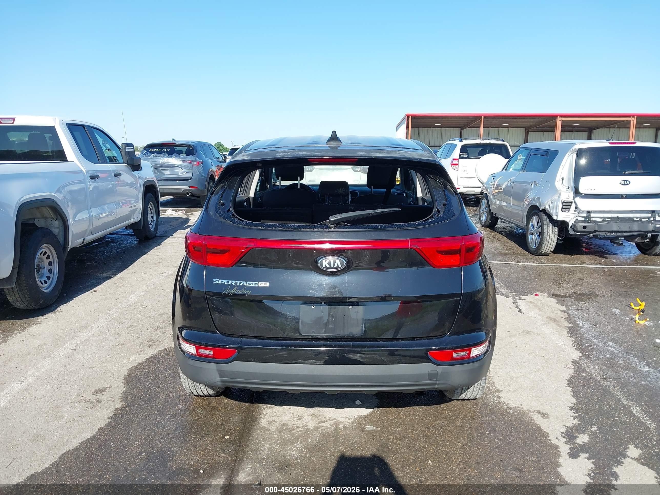 2017 Kia Sportage Lx Черный vin: KNDPM3AC0H7056505