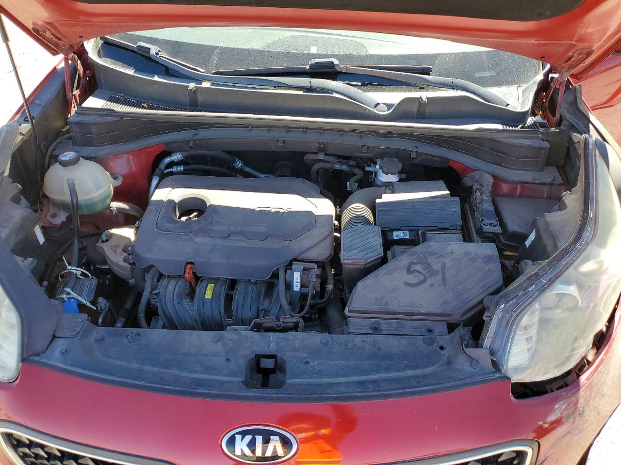 2017 Kia Sportage Lx Red vin: KNDPM3AC0H7166048
