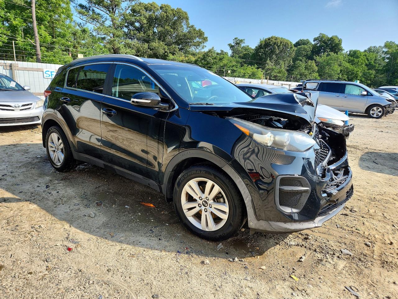 2018 Kia Sportage Lx Black vin: KNDPM3AC0J7413316