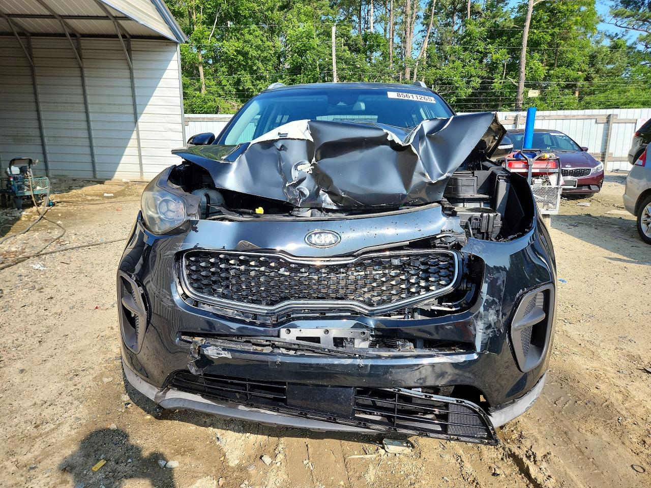 2018 Kia Sportage Lx Black vin: KNDPM3AC0J7413316
