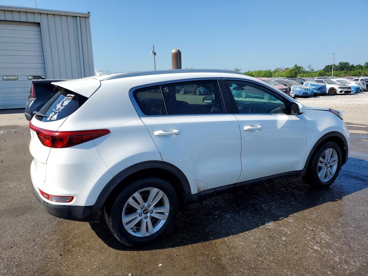 2019 Kia Sportage Lx White vin: KNDPM3AC0K7545414