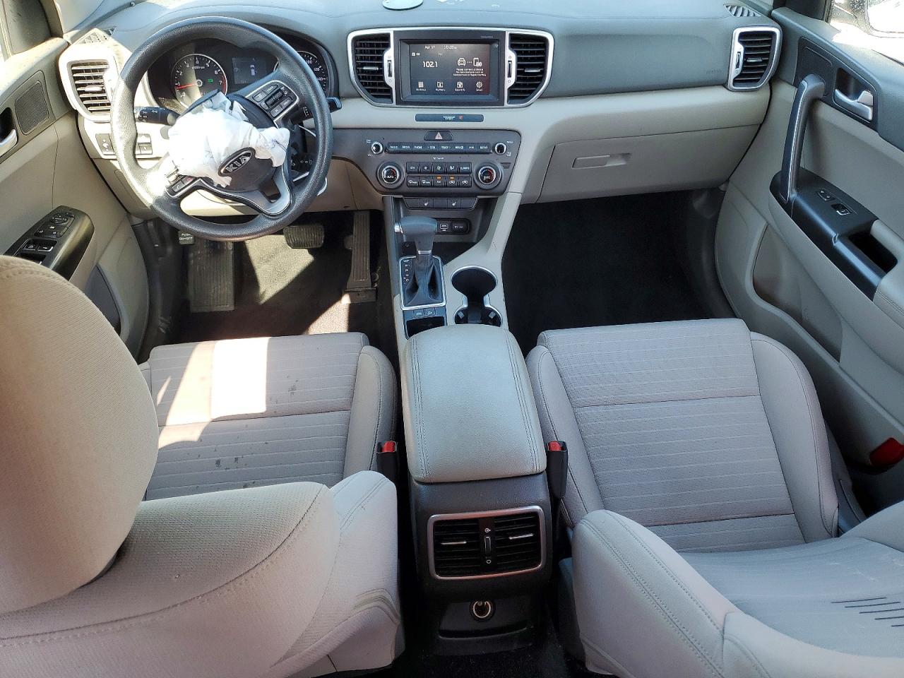 2019 Kia Sportage Lx White vin: KNDPM3AC0K7545414