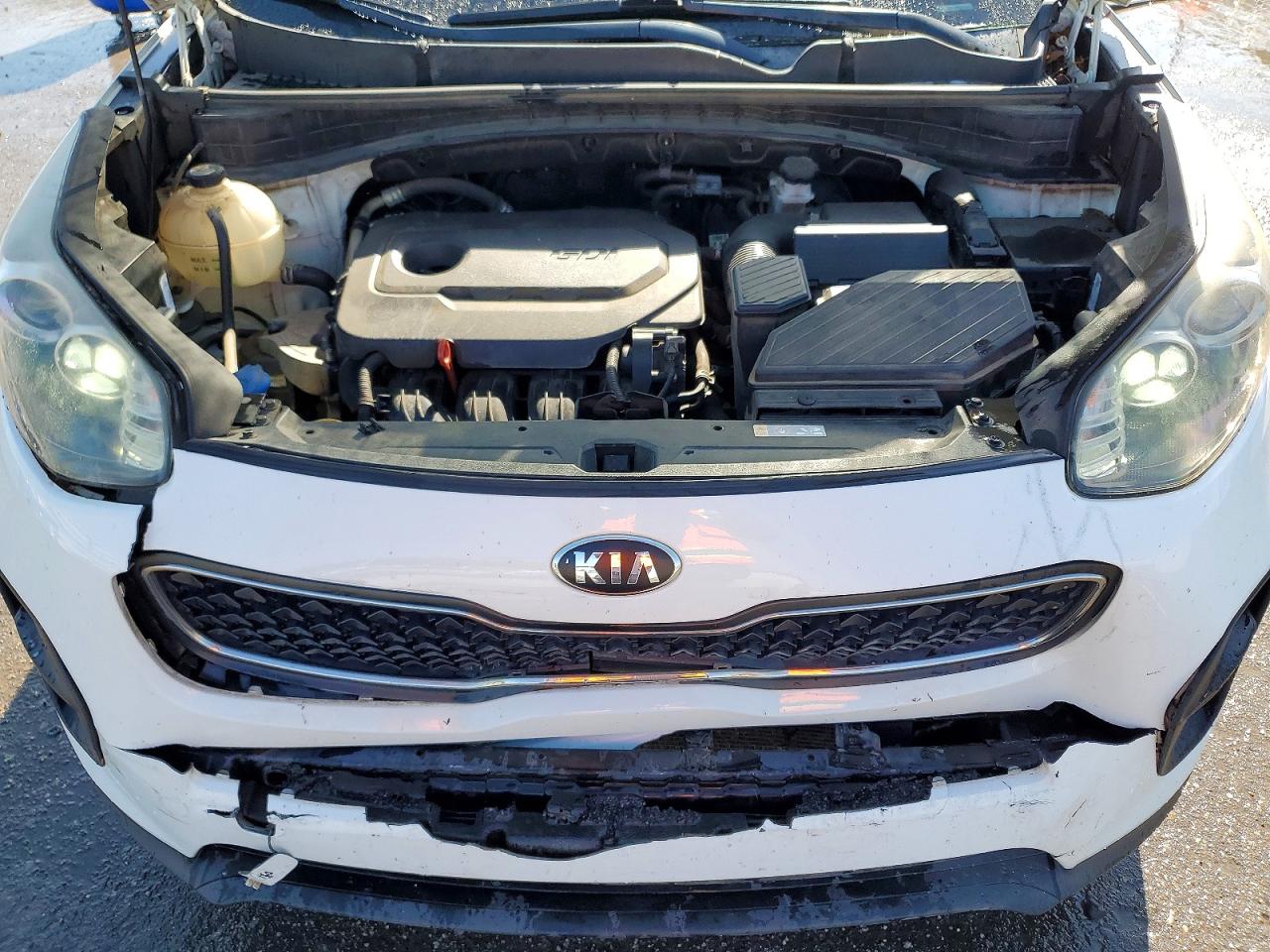2019 Kia Sportage Lx White vin: KNDPM3AC0K7545414