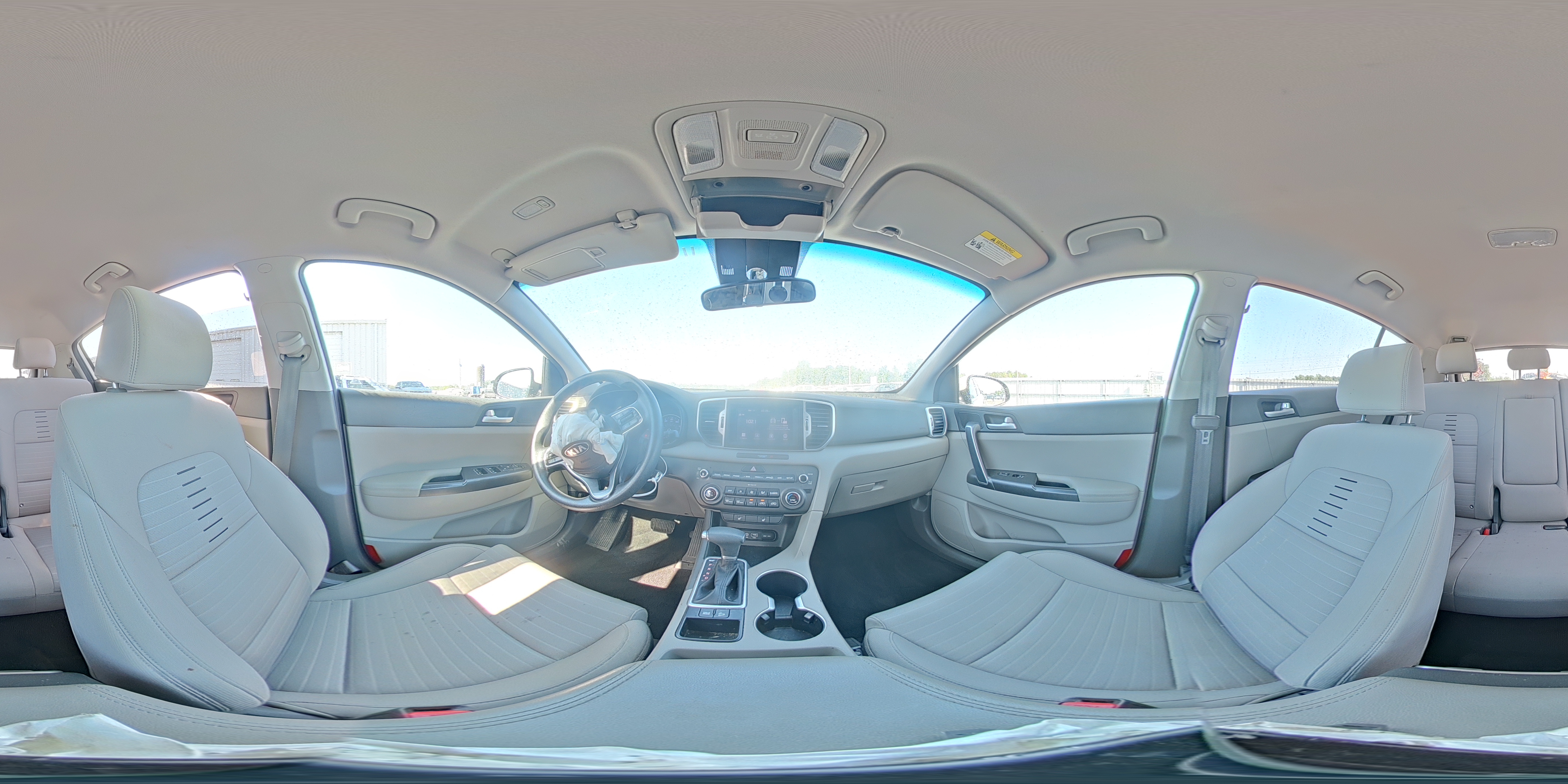 2019 Kia Sportage Lx White vin: KNDPM3AC0K7545414