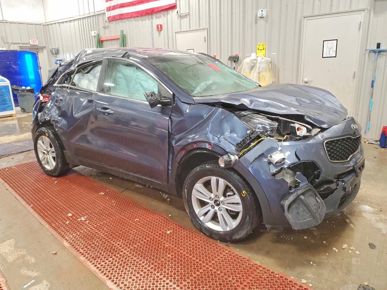 2019 Kia Sportage Lx Blue vin: KNDPM3AC0K7569325