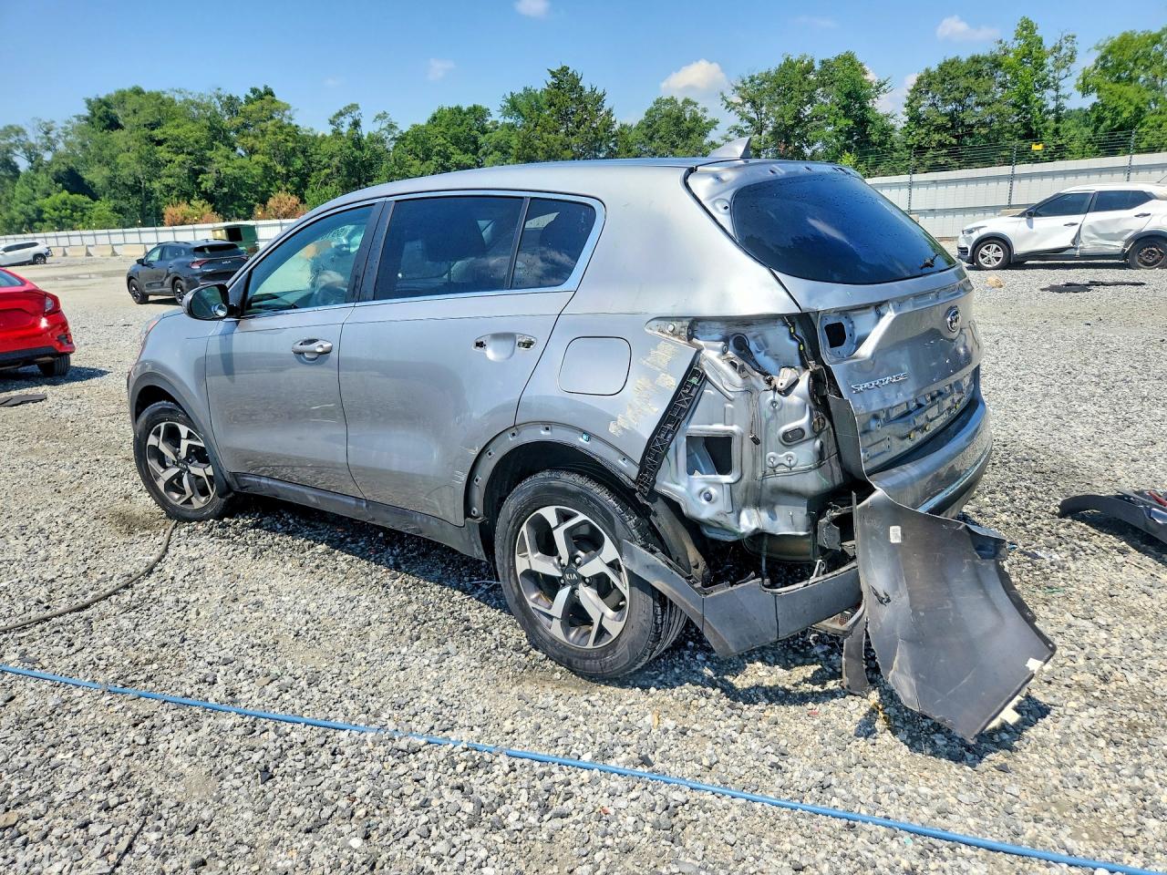 2021 Kia Sportage Lx Silver vin: KNDPM3AC1M7944934