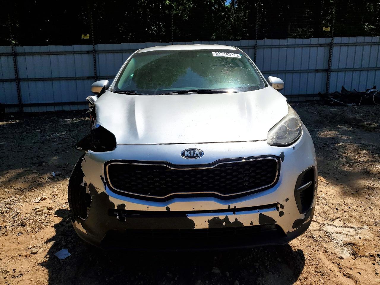 2019 Kia Sportage Lx Silver vin: KNDPM3AC3K7536593