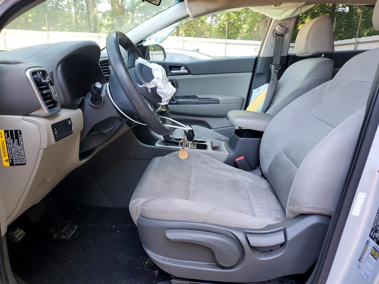 2019 Kia Sportage Lx Silver vin: KNDPM3AC3K7536593
