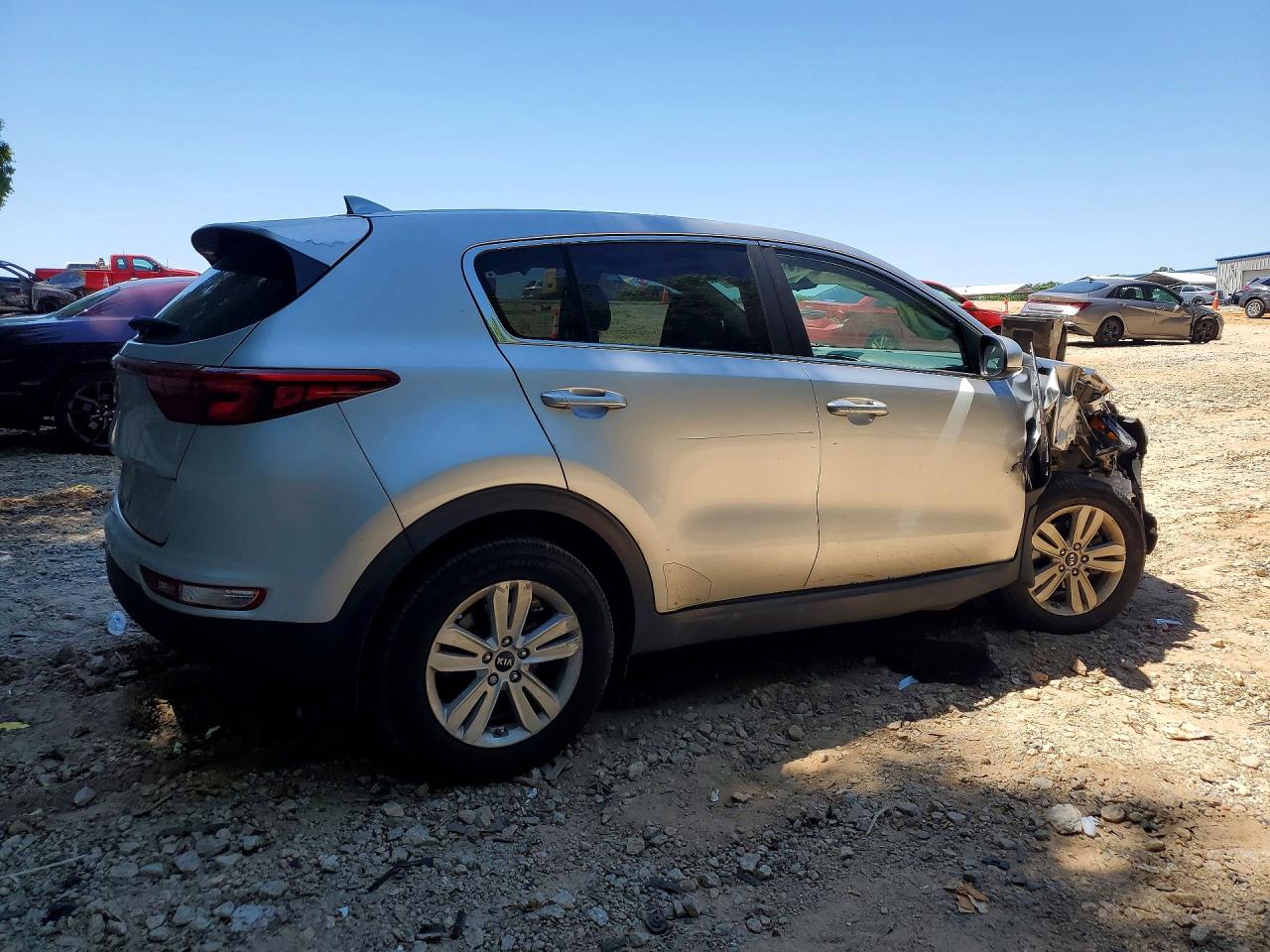 2019 Kia Sportage Lx Silver vin: KNDPM3AC3K7536593