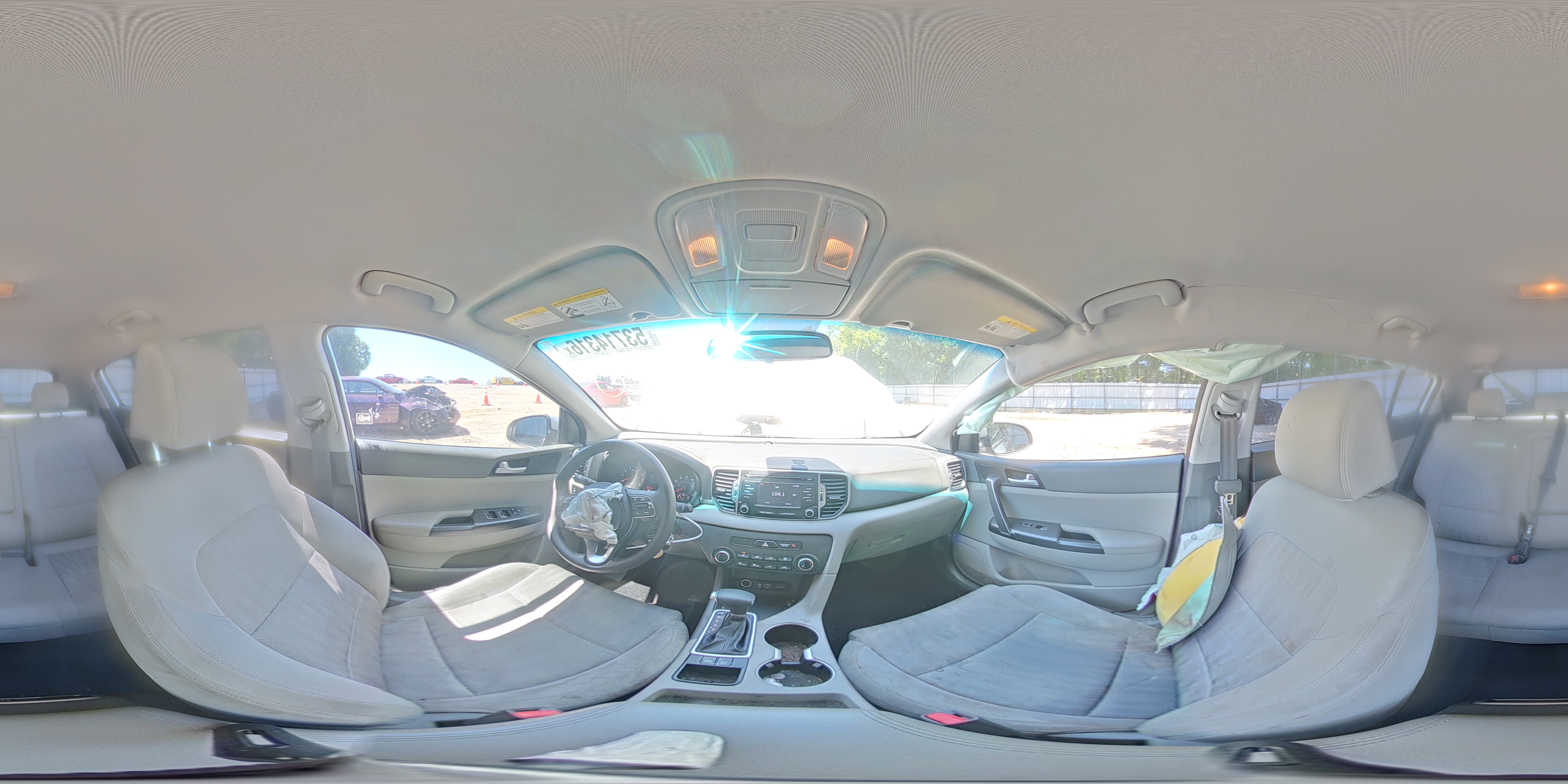 2019 Kia Sportage Lx Silver vin: KNDPM3AC3K7536593