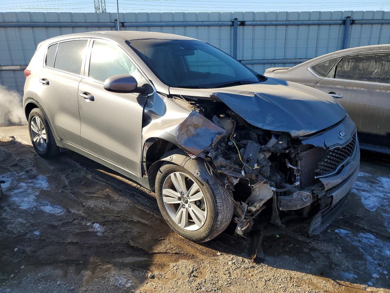 2019 Kia Sportage Lx Gray vin: KNDPM3AC6K7551671