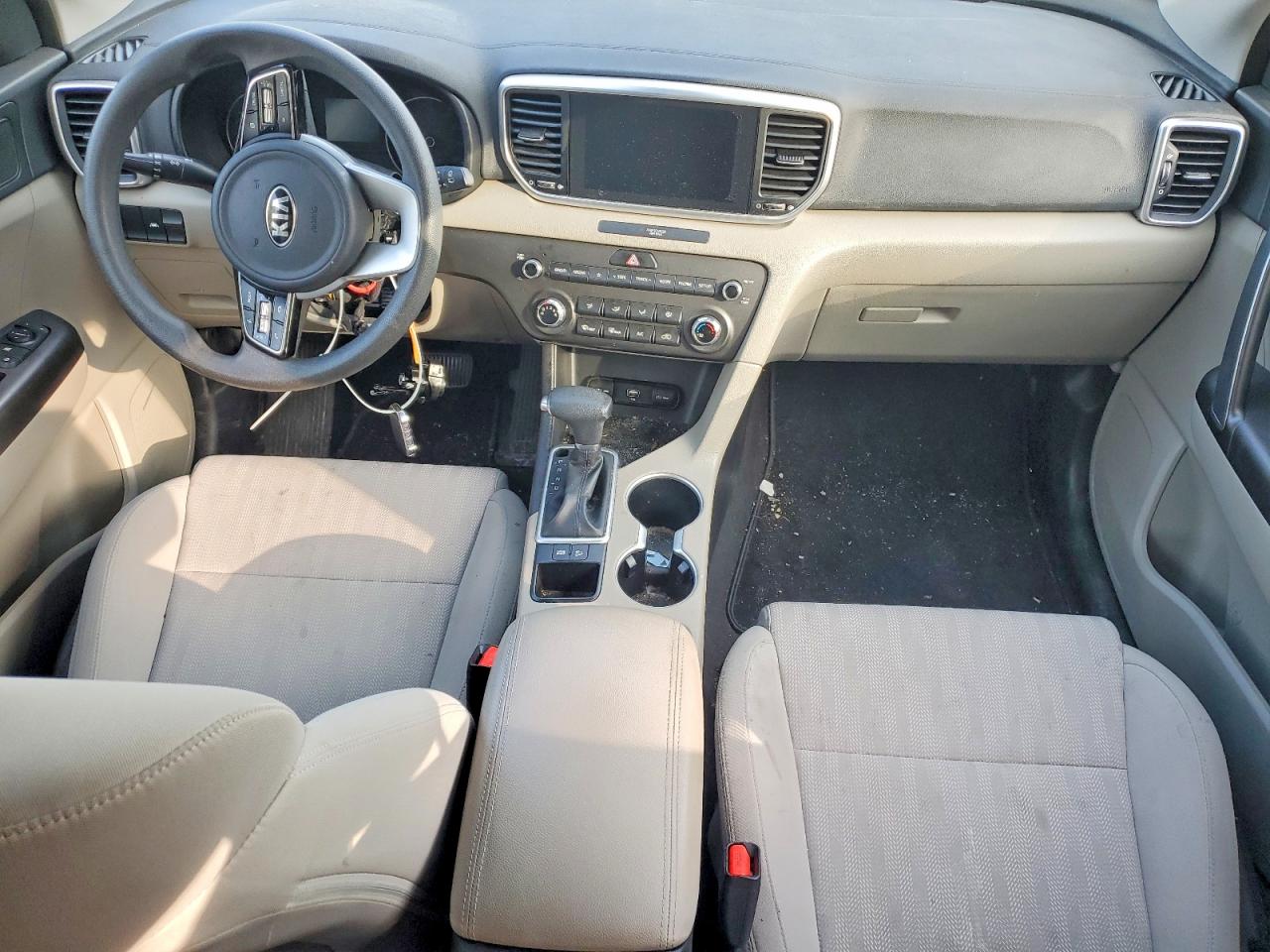 2021 Kia Sportage Lx White vin: KNDPM3AC6M7893401