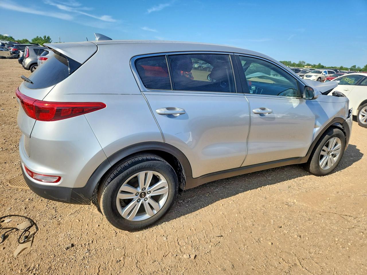 2019 Kia Sportage Lx Silver vin: KNDPM3AC7K7534054