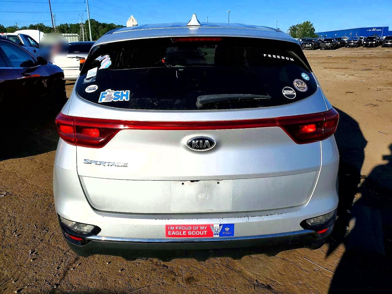 2020 Kia Sportage Lx Silver vin: KNDPM3AC7L7835134