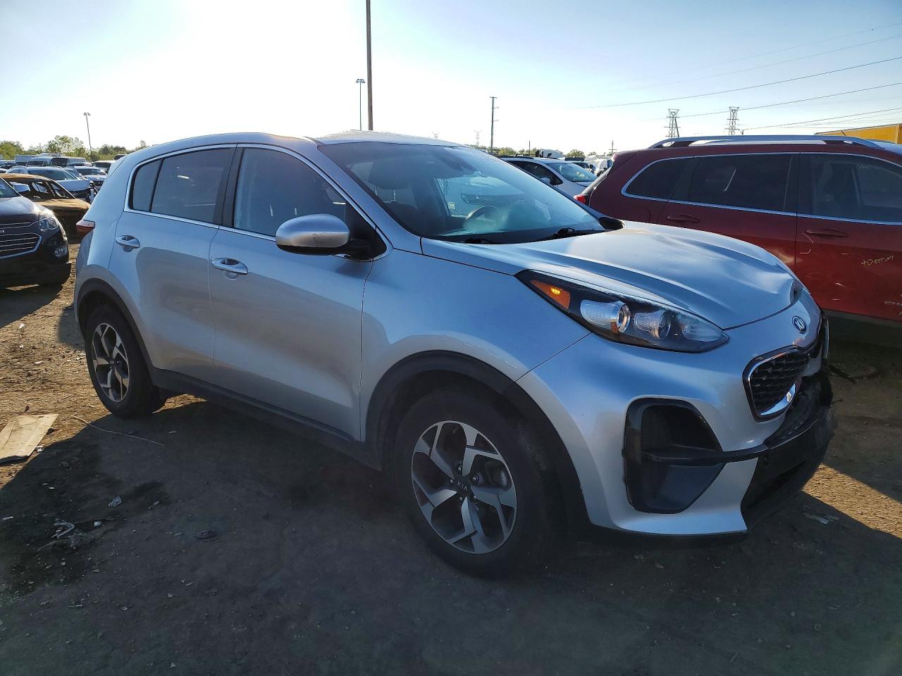 2020 Kia Sportage Lx Silver vin: KNDPM3AC7L7835134