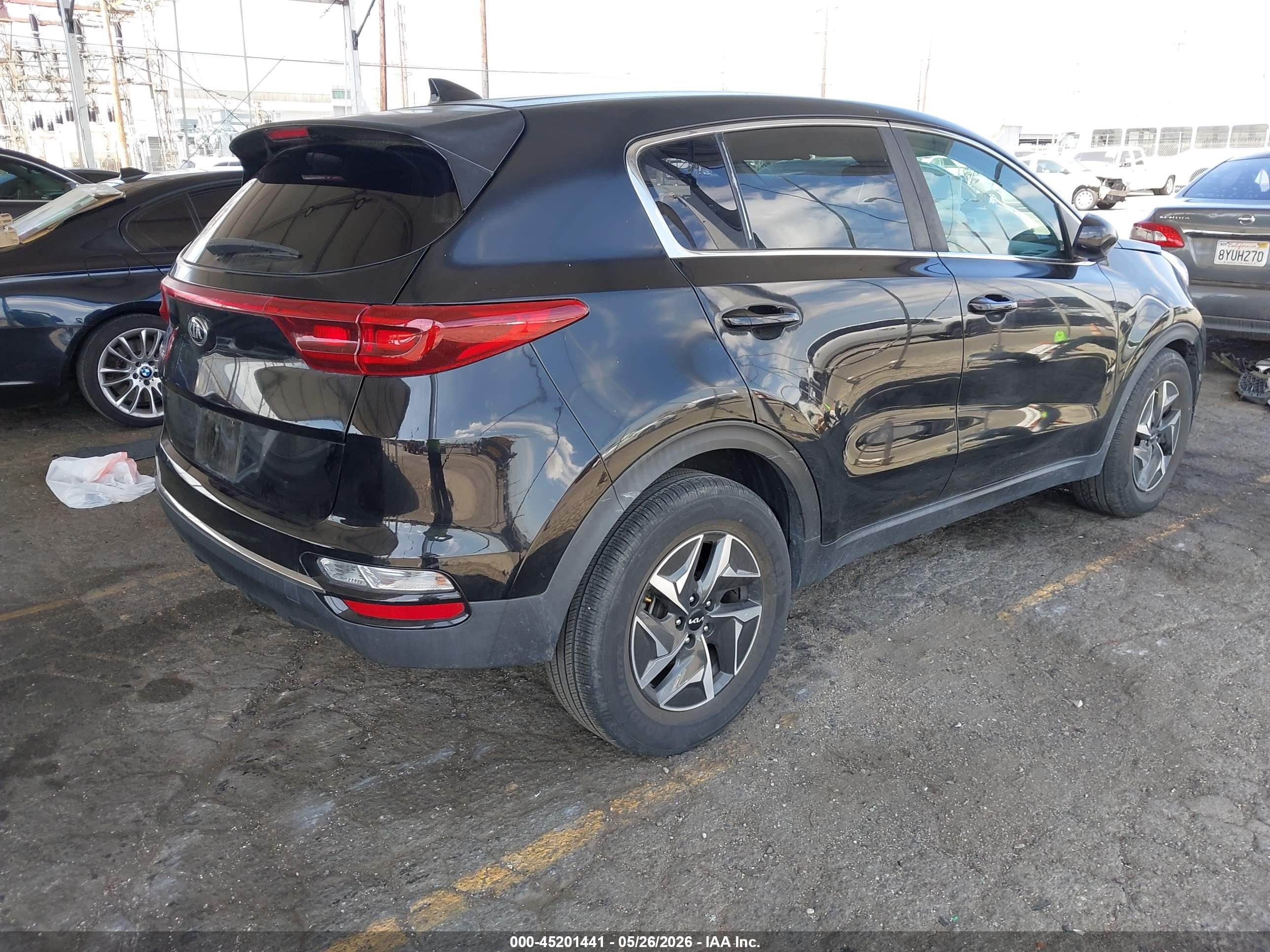 2020 Kia Sportage Lx Black vin: KNDPM3ACXL7795843
