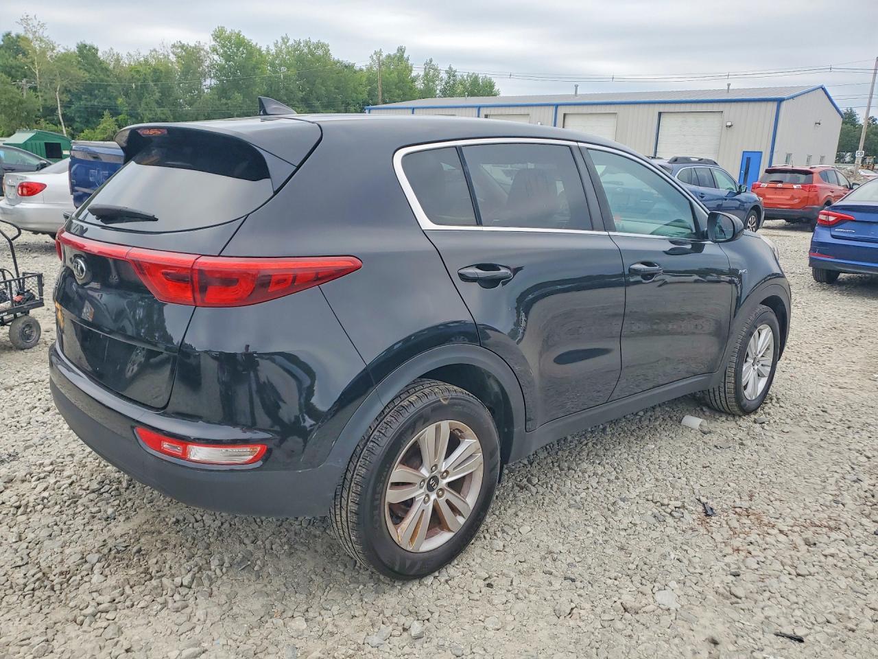 2017 Kia Sportage Lx Black vin: KNDPMCAC0H7277814
