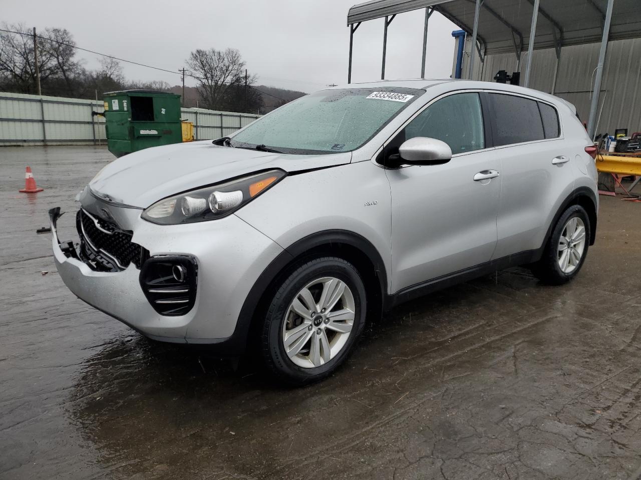 2018 Kia Sportage Lx Gray vin: KNDPMCAC1J7408769