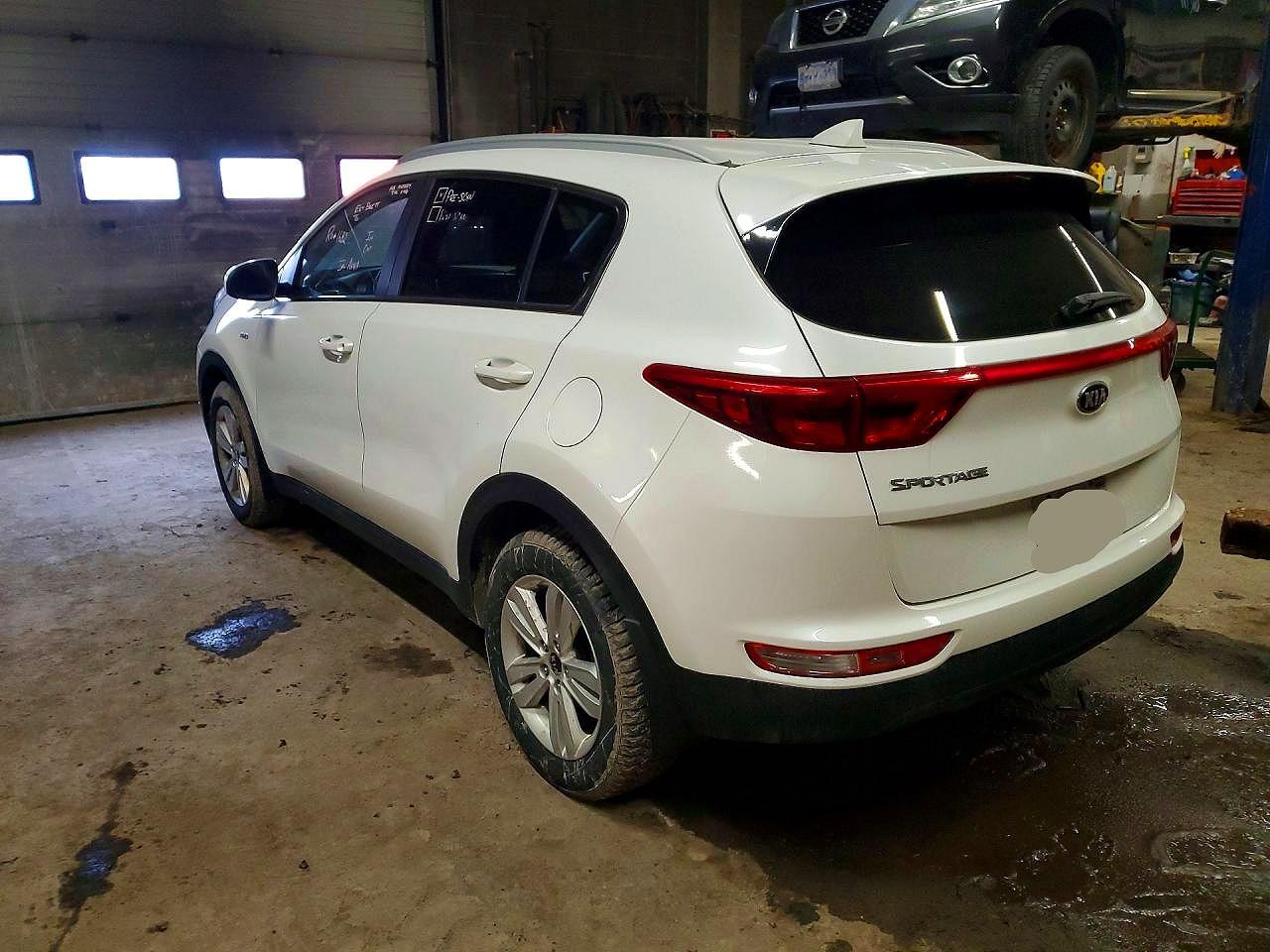 2019 Kia Sportage Gl(middle-low Grade) White vin: KNDPMCAC1K7532249