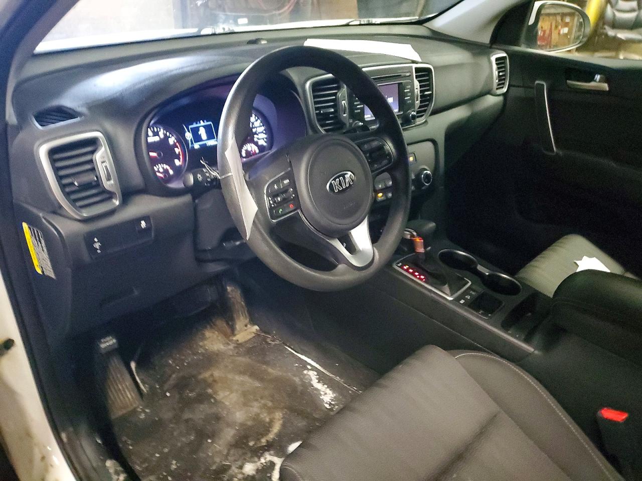 2019 Kia Sportage Gl(middle-low Grade) White vin: KNDPMCAC1K7532249