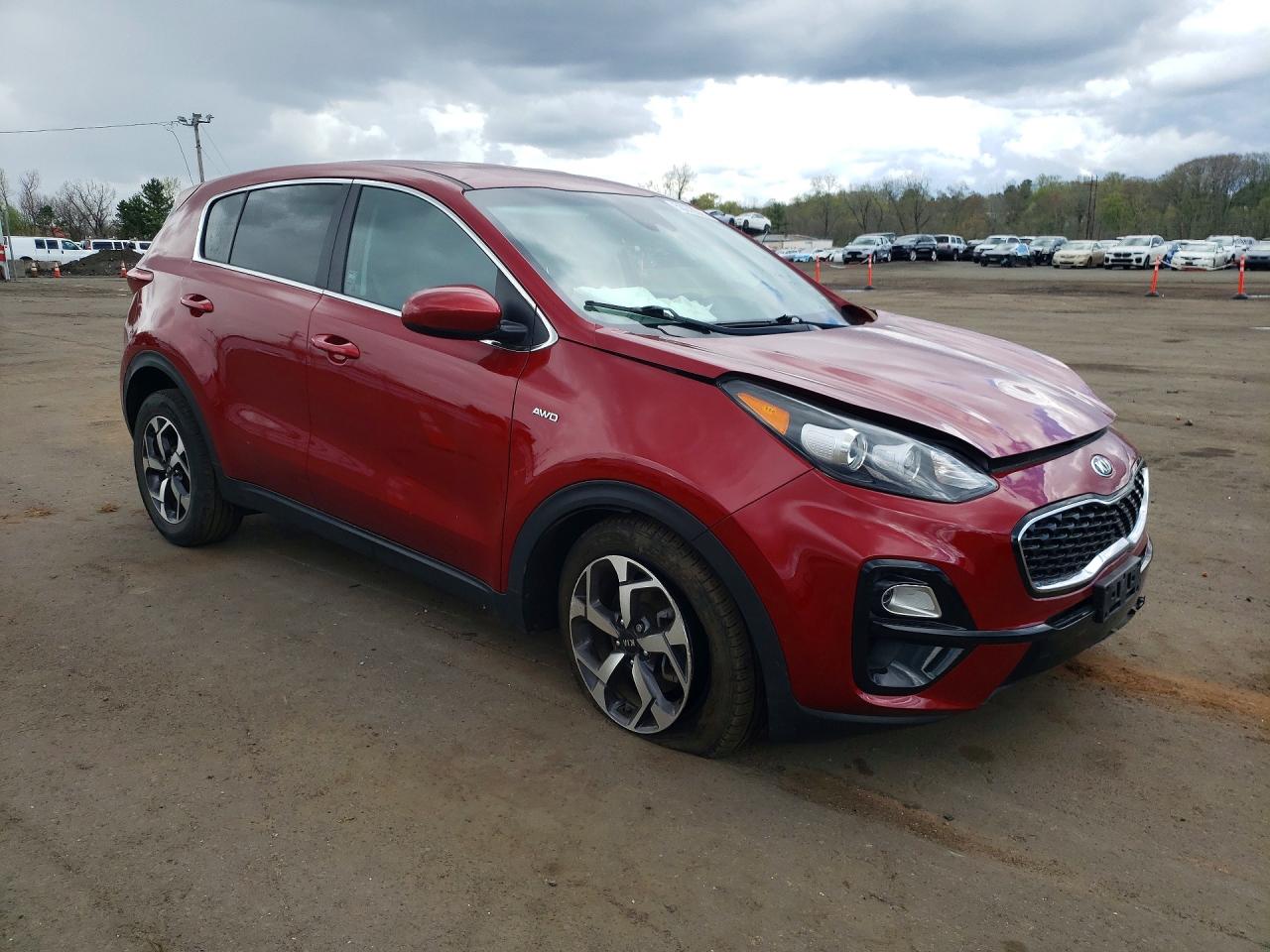 2022 Kia Sportage Lx Красный vin: KNDPMCAC2N7024392