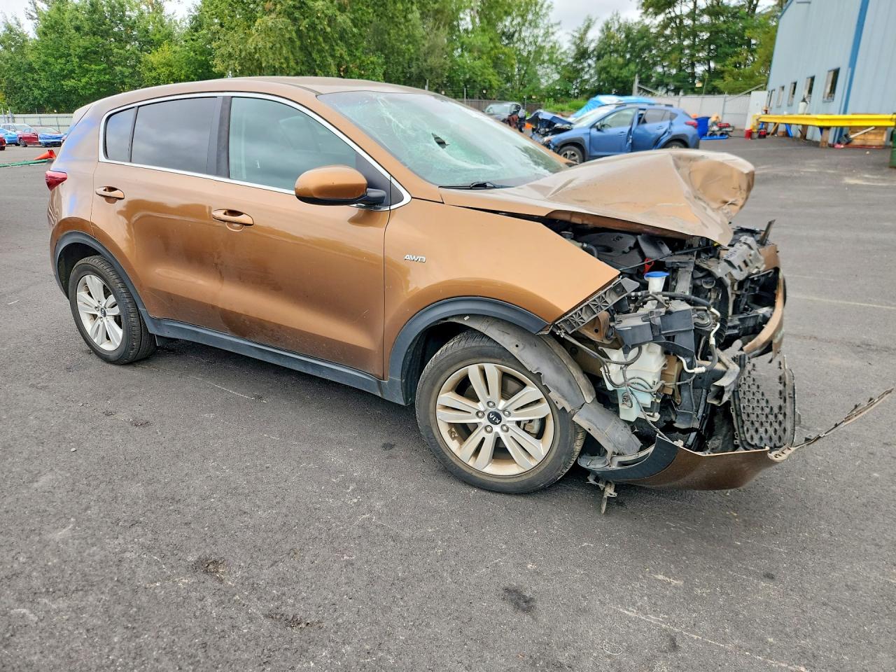 2017 Kia Sportage Lx Brown vin: KNDPMCAC3H7075808