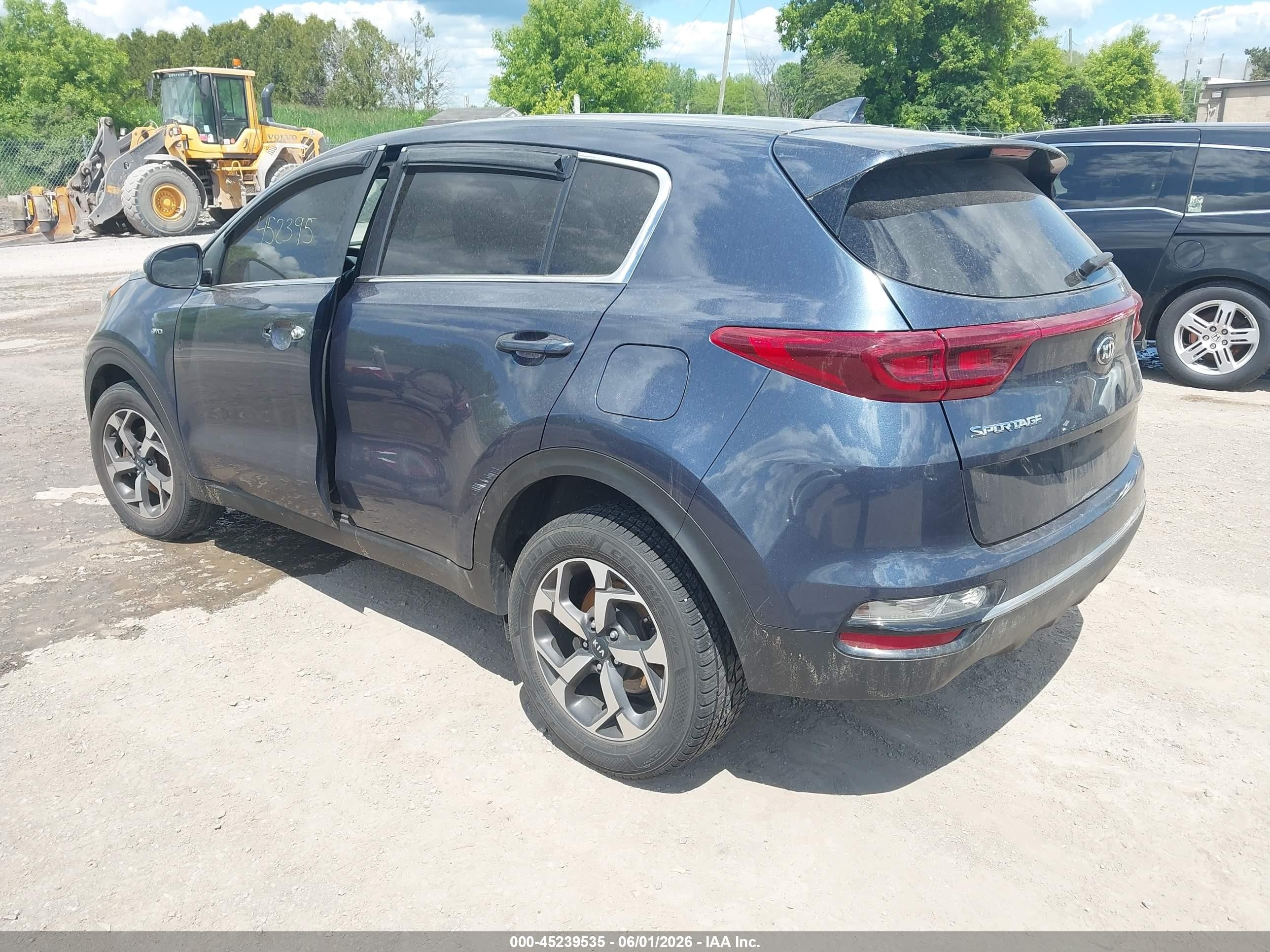 2021 Kia Sportage Lx Blue vin: KNDPMCAC3M7875311