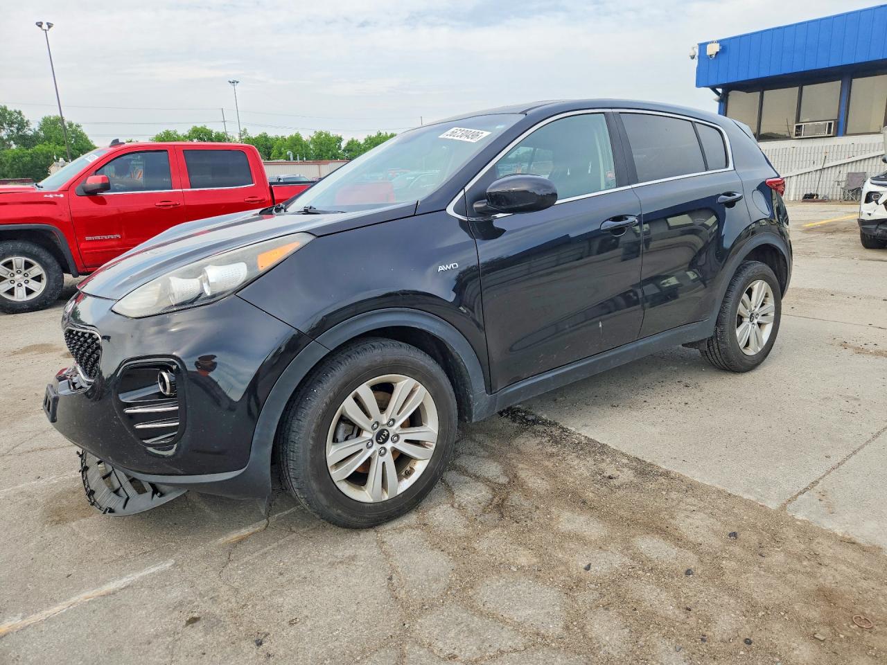 2017 Kia Sportage Lx Black vin: KNDPMCAC4H7121534