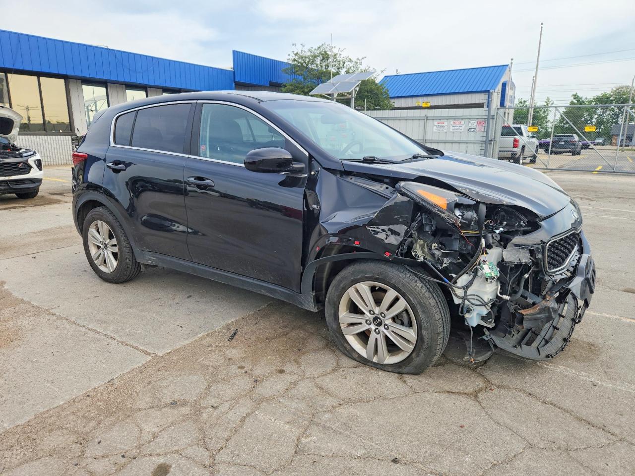 2017 Kia Sportage Lx Black vin: KNDPMCAC4H7121534