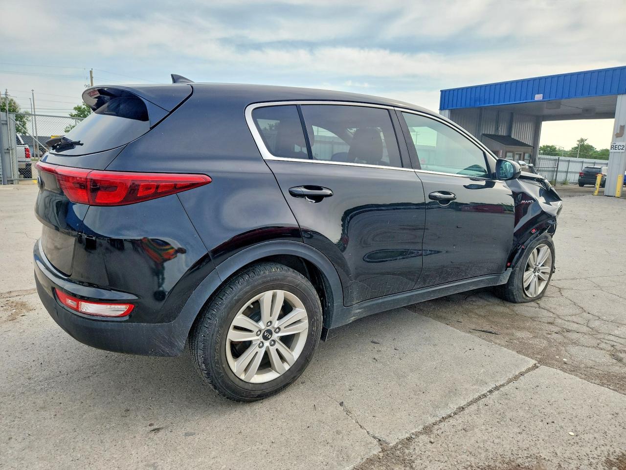 2017 Kia Sportage Lx Black vin: KNDPMCAC4H7121534