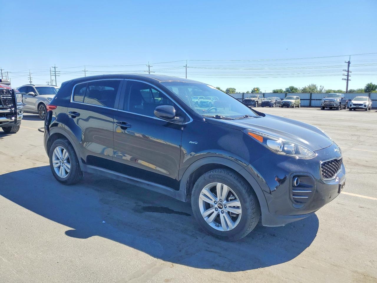 2017 Kia Sportage Lx Черный vin: KNDPMCAC4H7199554