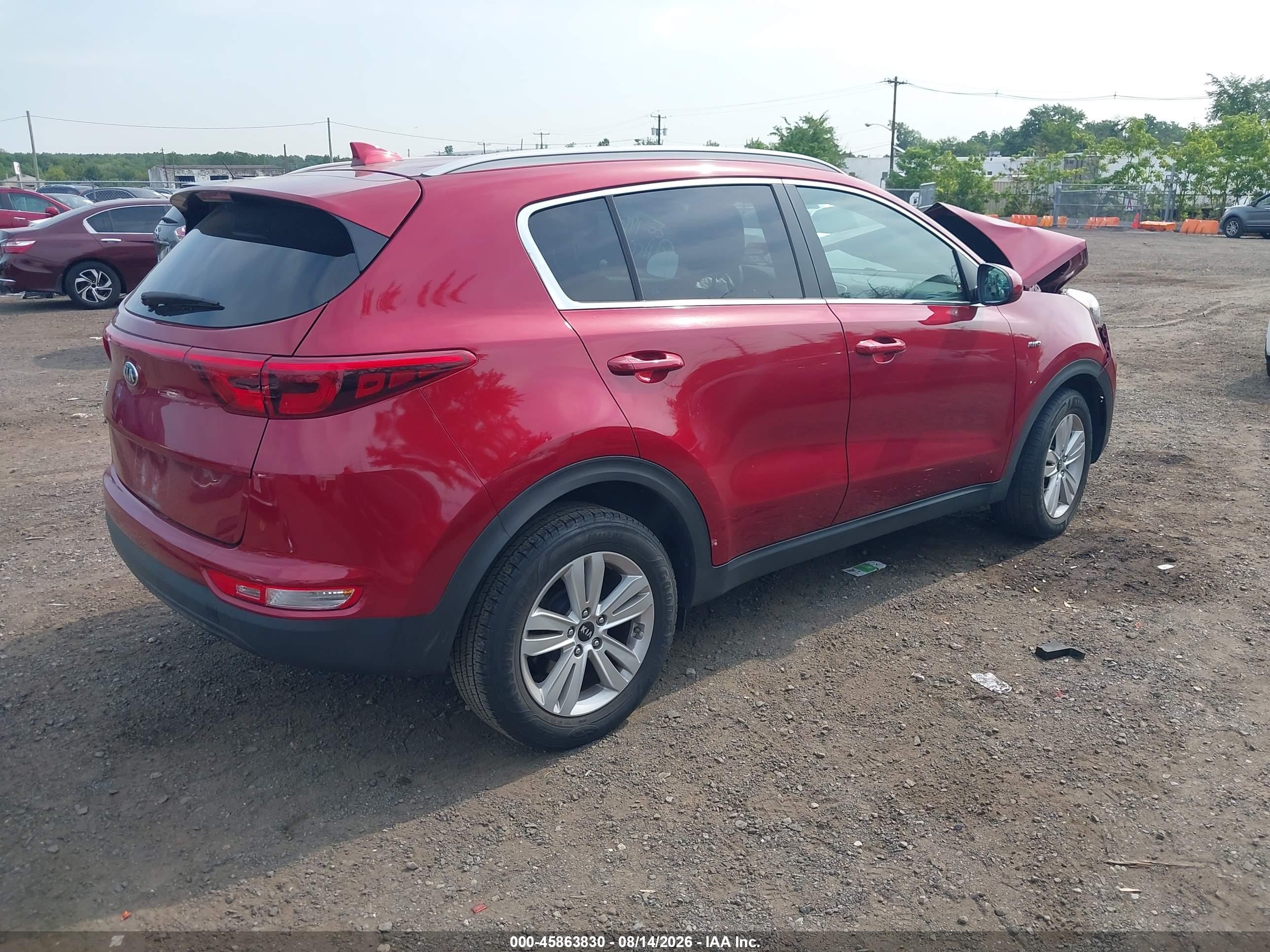 2017 Kia Sportage Lx Red vin: KNDPMCAC5H7169382