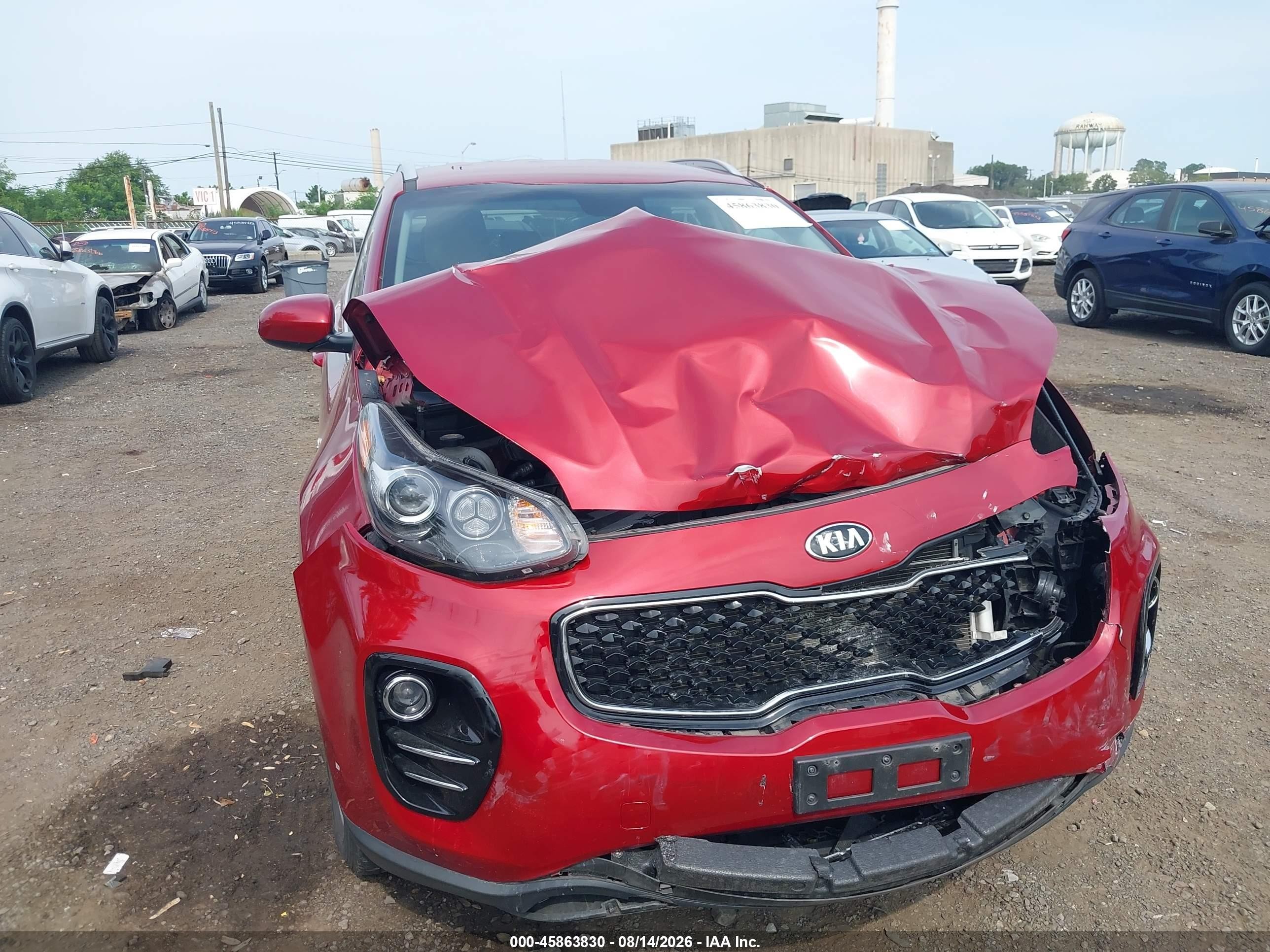 2017 Kia Sportage Lx Red vin: KNDPMCAC5H7169382