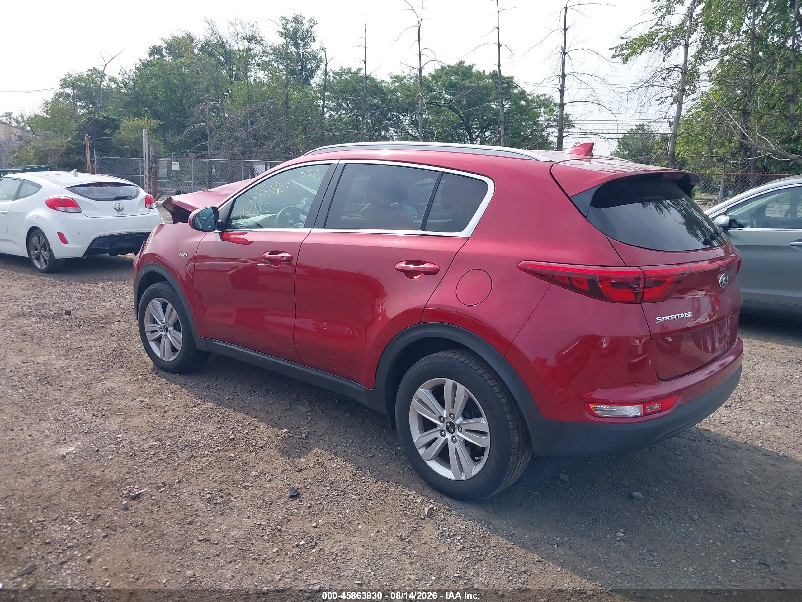 2017 Kia Sportage Lx Red vin: KNDPMCAC5H7169382