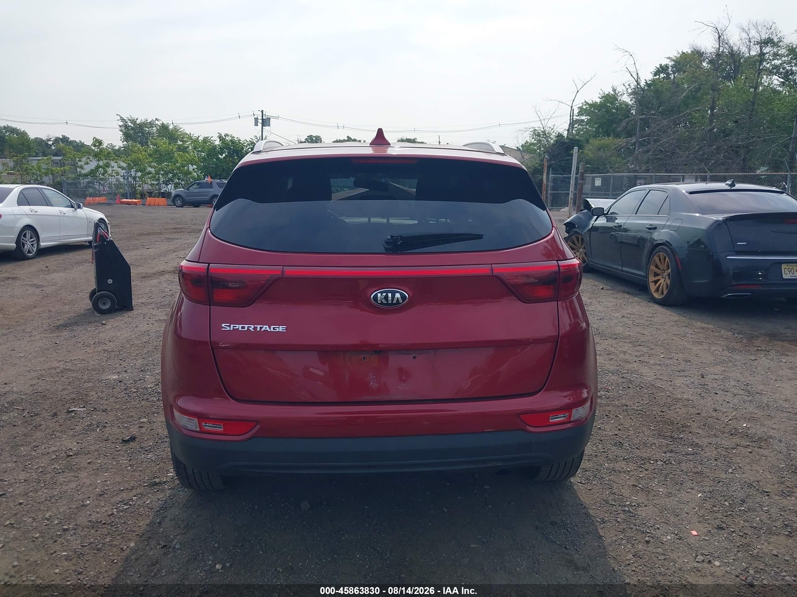 2017 Kia Sportage Lx Red vin: KNDPMCAC5H7169382