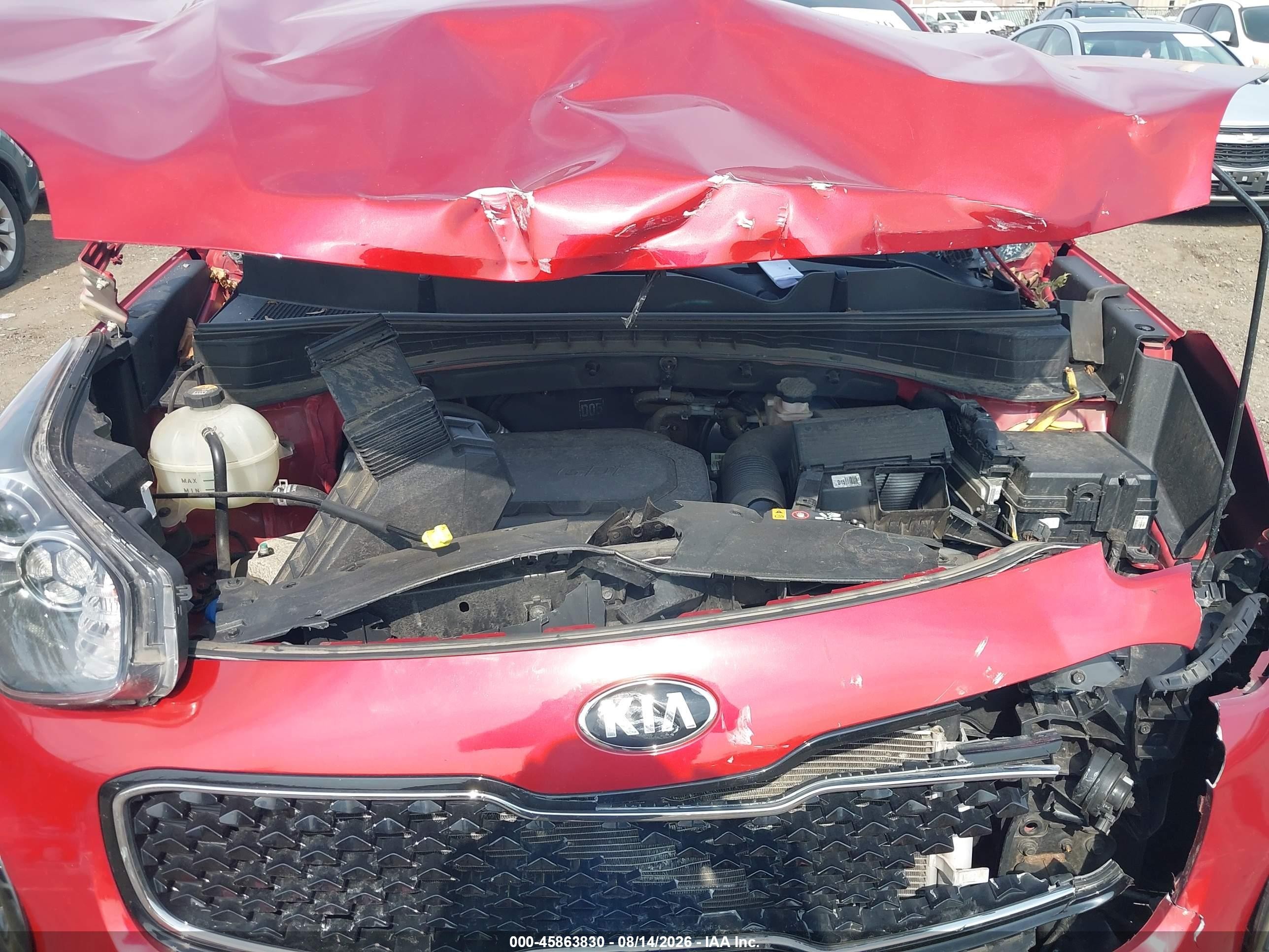 2017 Kia Sportage Lx Red vin: KNDPMCAC5H7169382