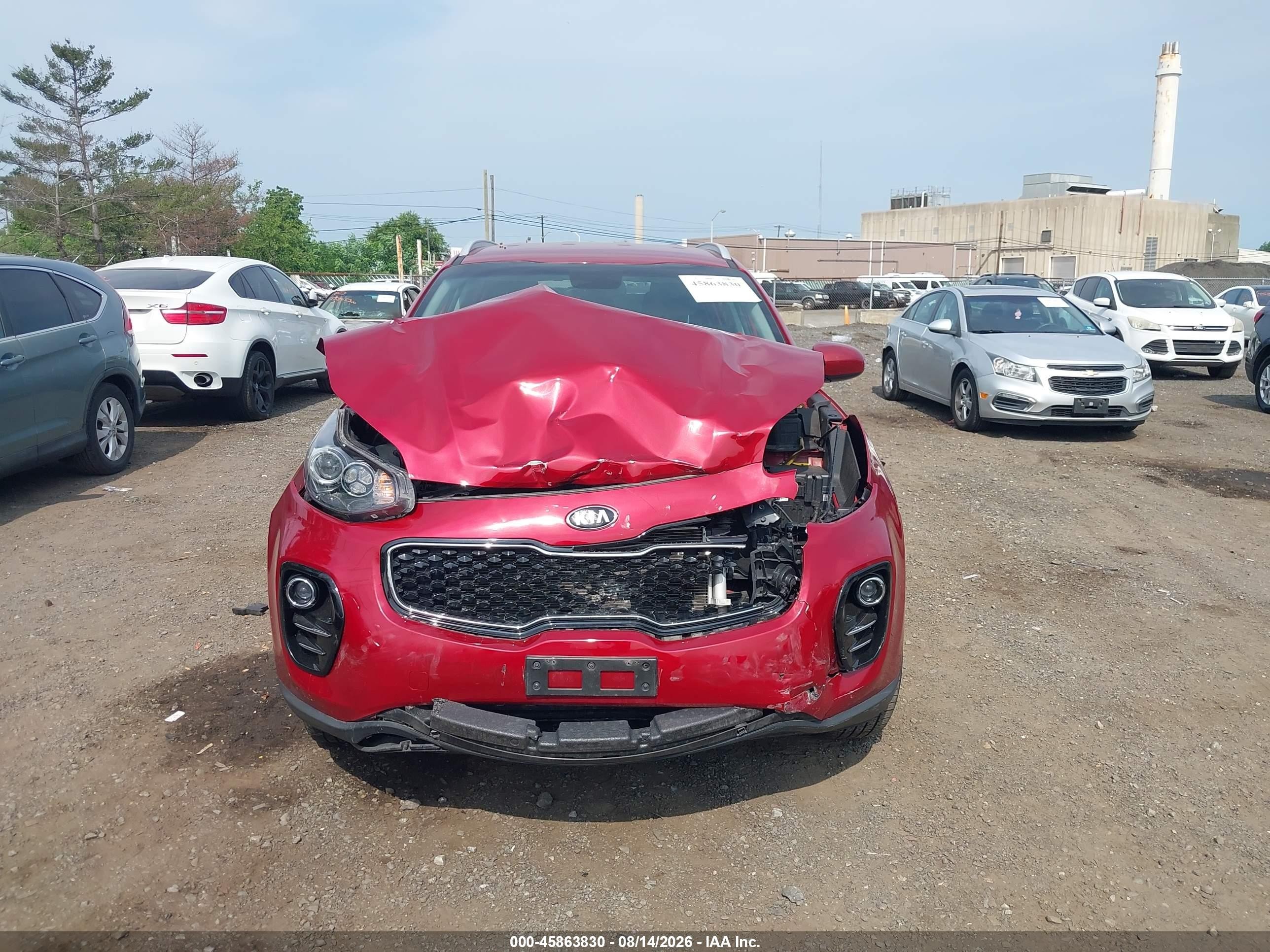 2017 Kia Sportage Lx Red vin: KNDPMCAC5H7169382