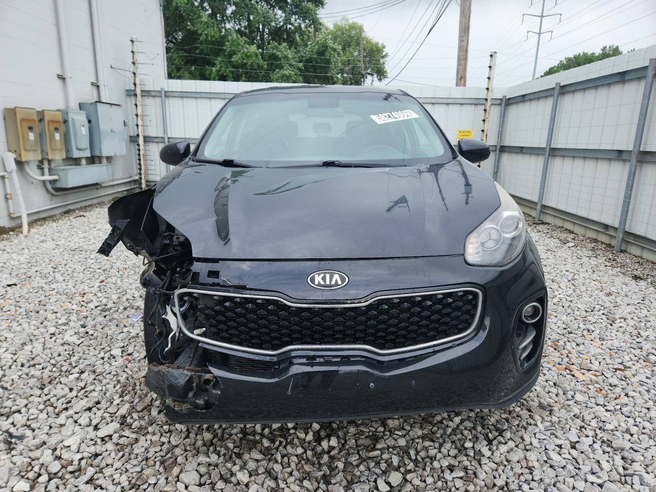 2018 Kia Sportage Lx Black vin: KNDPMCAC5J7377266 Damage: Grille, Broken, Replacement Required