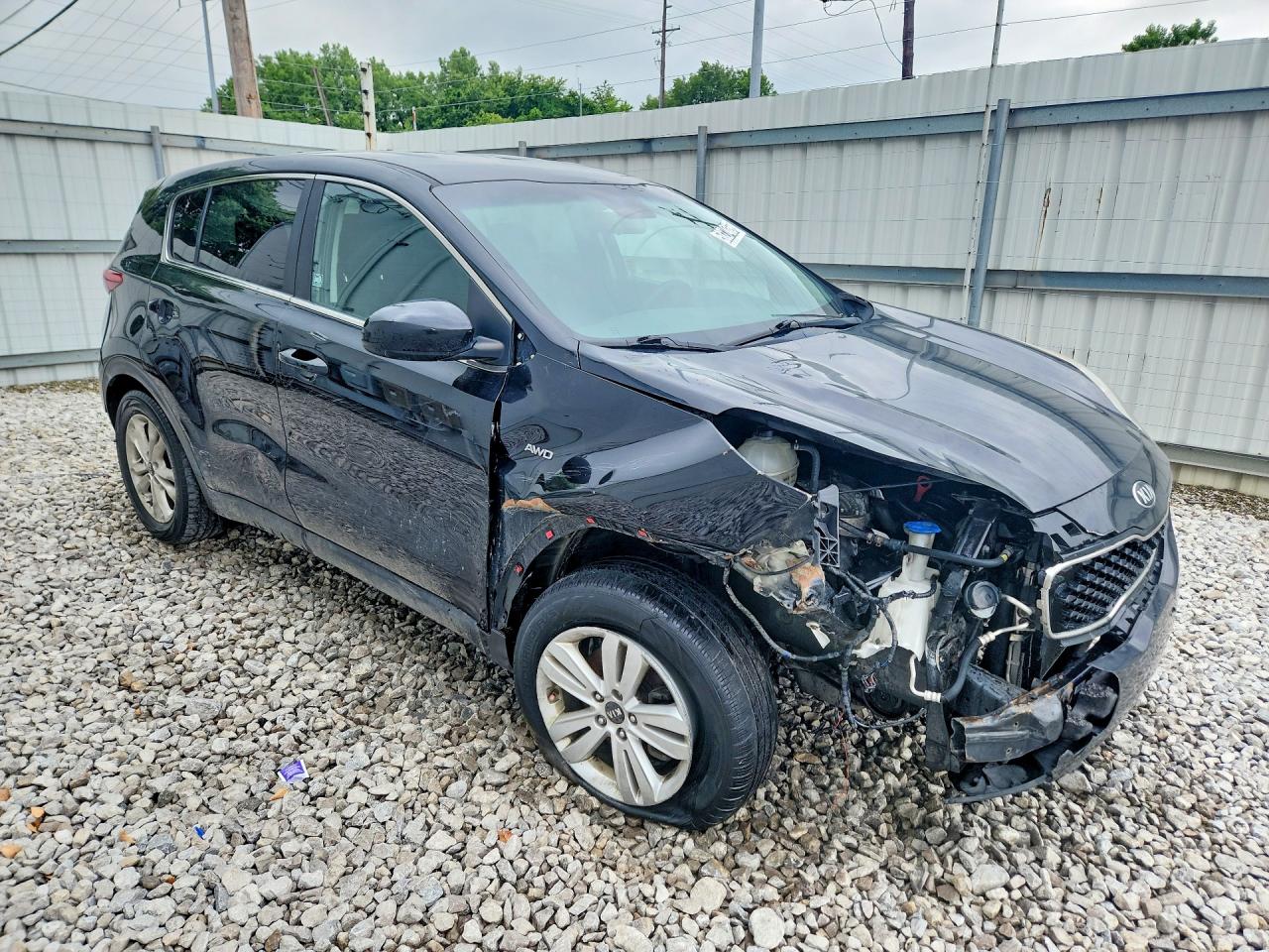 2018 Kia Sportage Lx Black vin: KNDPMCAC5J7377266