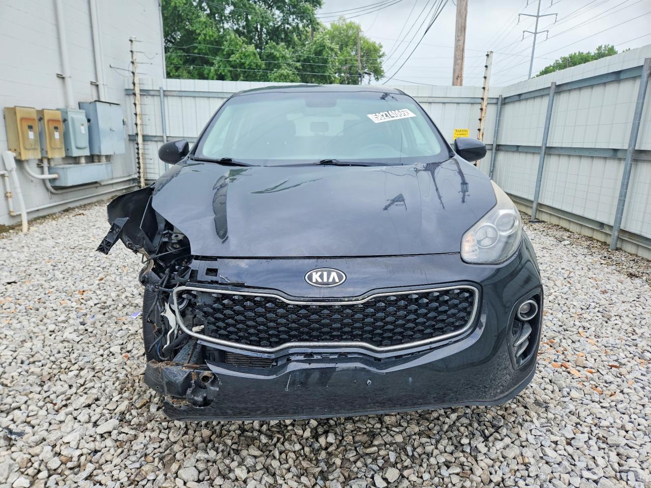 2018 Kia Sportage Lx Black vin: KNDPMCAC5J7377266
