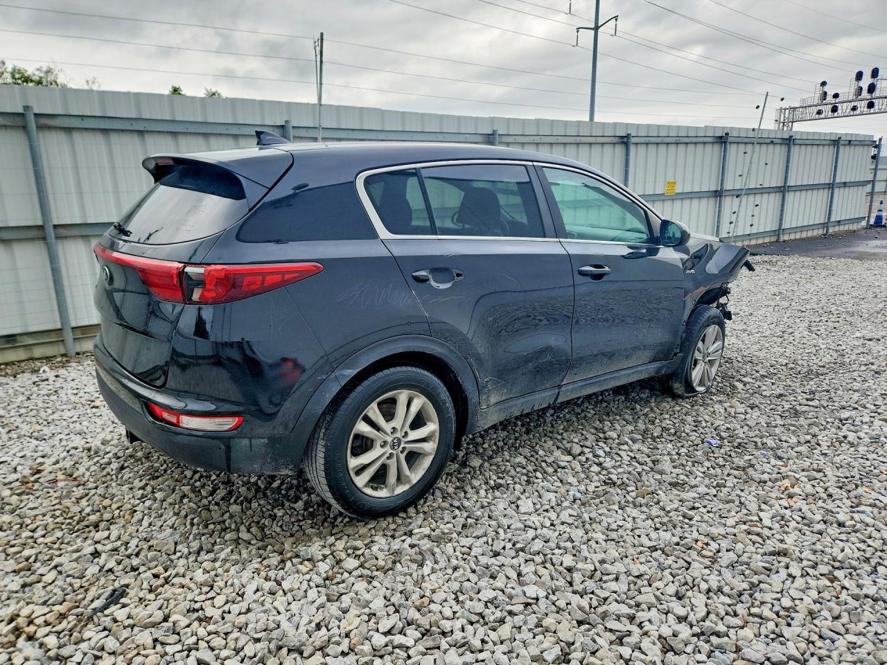 2018 Kia Sportage Lx Black vin: KNDPMCAC5J7377266