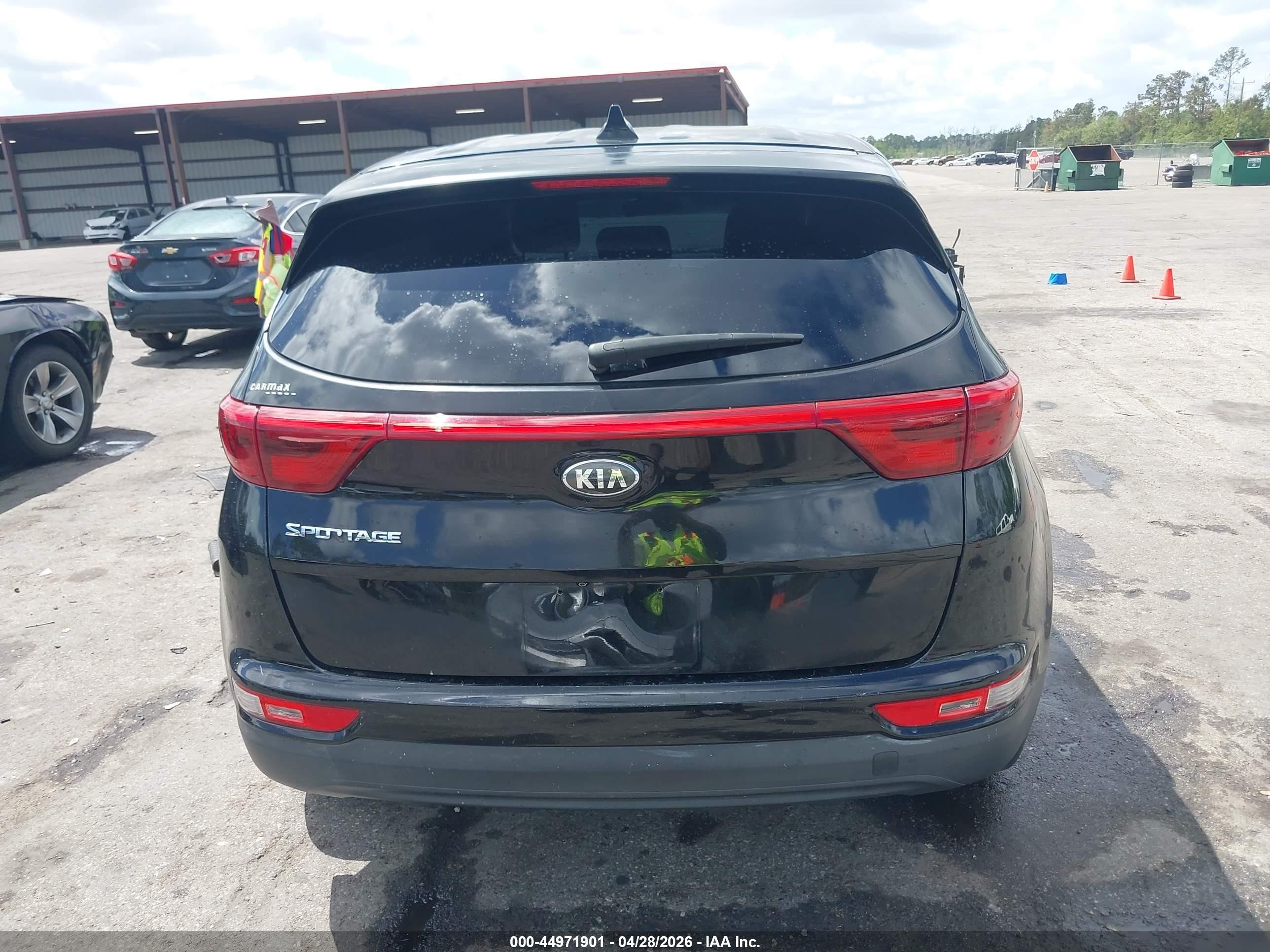 2017 Kia Sportage Lx Black vin: KNDPMCAC6H7070716