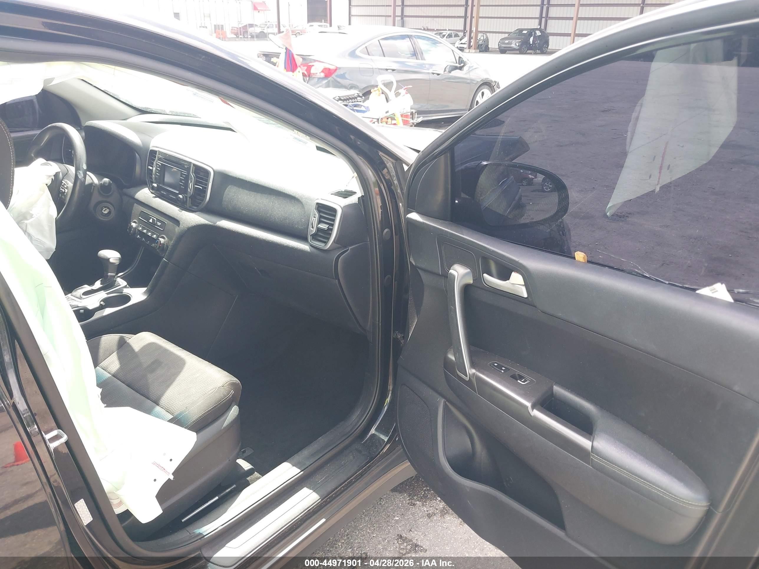 2017 Kia Sportage Lx Black vin: KNDPMCAC6H7070716